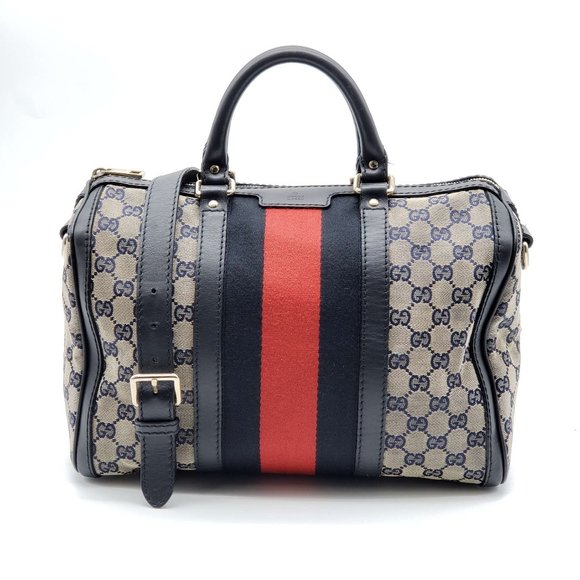 Gucci Handbags - Authentic Gucci Canvas Vintage Medium CrossbodyBag